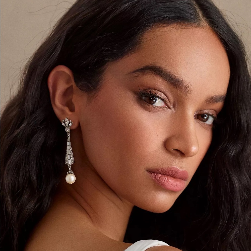 Anthropologie BHLDN Spire Pearl Earrings $200